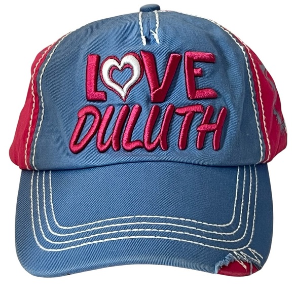 Pink & Blue "Love Duluth" Adjustable Civic Pride Cap - Picture 1 of 15